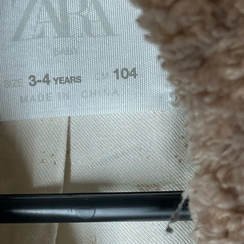 ZARA baby light pink‎ mauve sherpa coat, 3-4 years